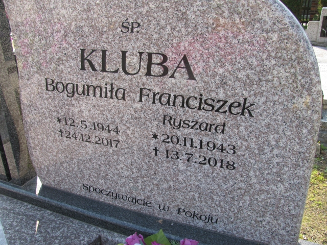 Bogumiła Kluba 1944 Krzyżowice - Grobonet - Wyszukiwarka osób pochowanych