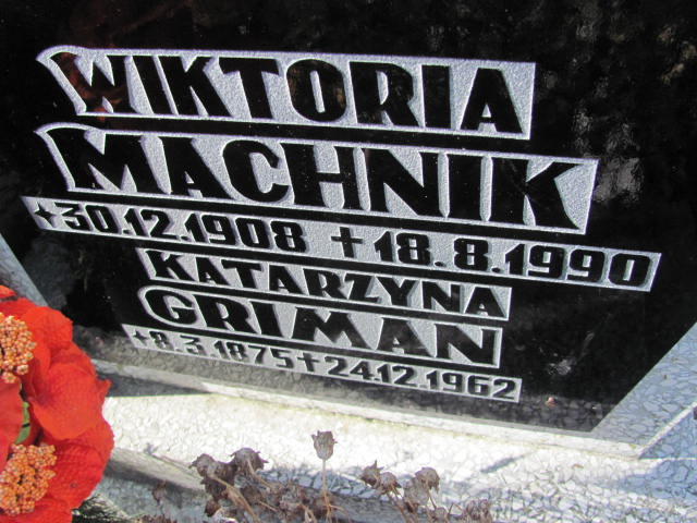 Katarzyna Griman 1875 Krzyżowice - Grobonet - Wyszukiwarka osób pochowanych